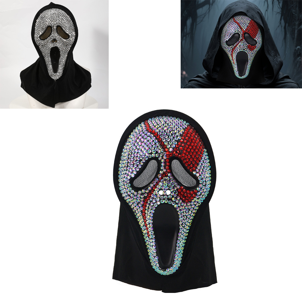 Led Purge Mask Halloween - تأثيري فريد تنزف الدموي مع الماس