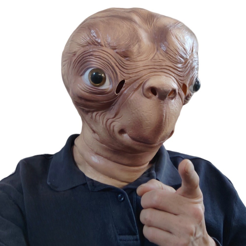 قناع ET الفضائي الواقعي المصنو - مراجعة Latex Alien Mask Realistic وسعره