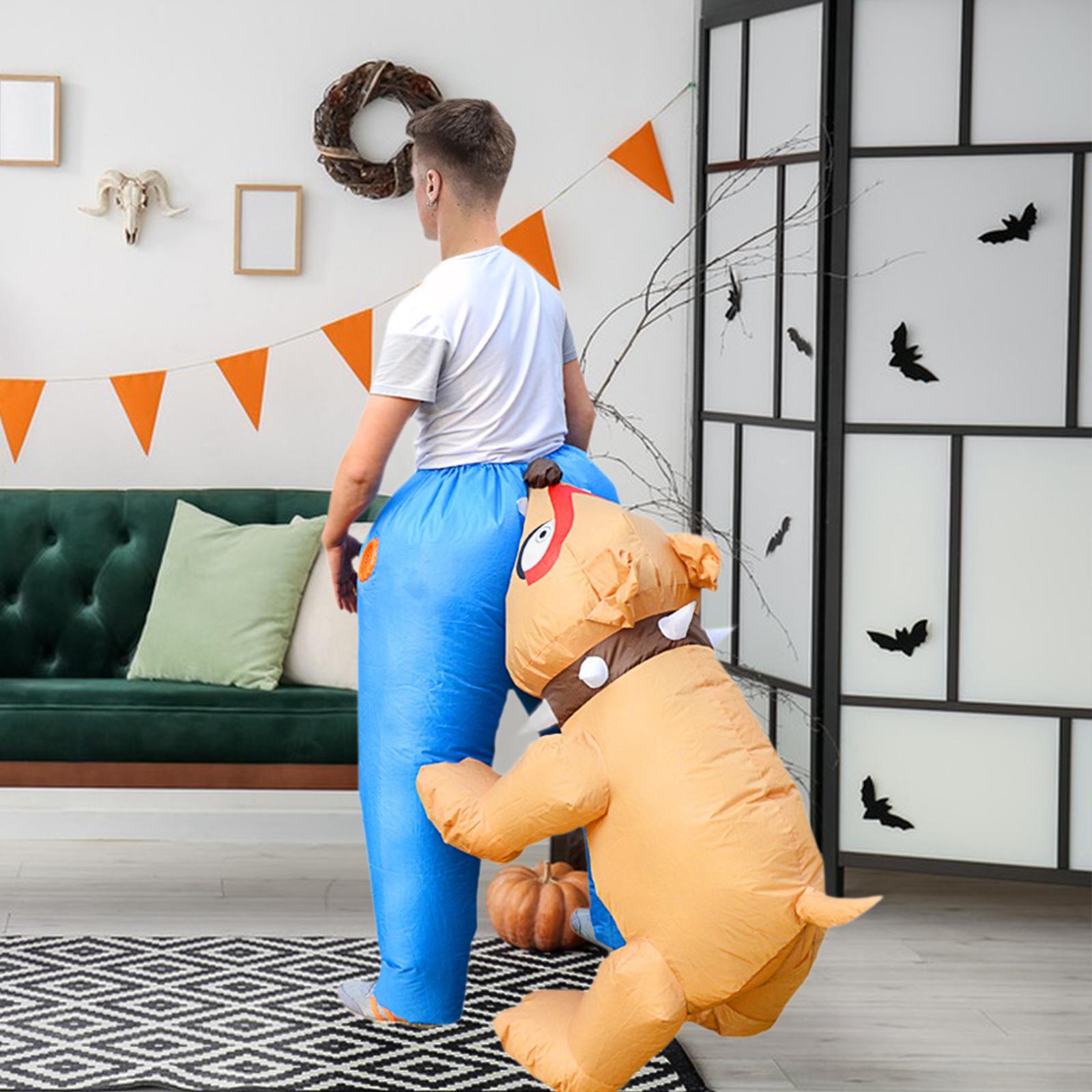 زي الهالوين القابل للنفخ لمهرج - مراجعة Inflatable Dinosaur Costume Adult وسعره